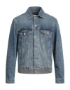 Purple Man Denim Outerwear Blue Size M Cotton In Blue
