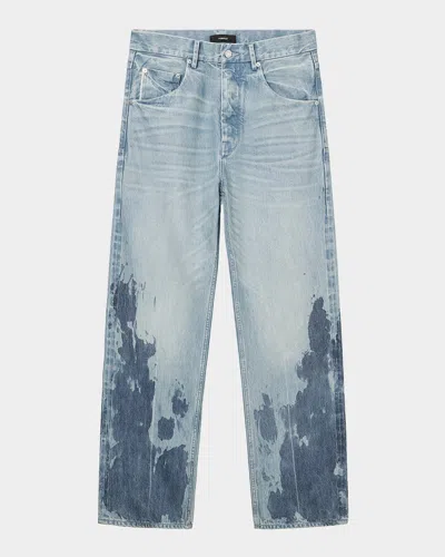 Purple Men & Apos;s Blowout Bleached Wide-leg Jeans