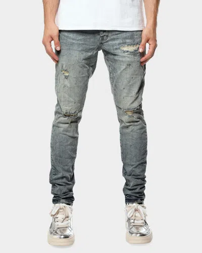 Purple Men & Apos;s D-worn Distressed Skinny Jeans In Brown