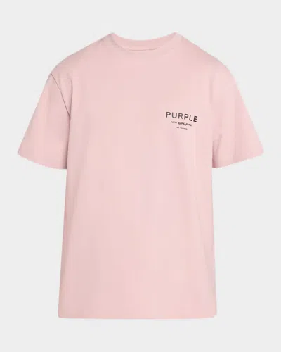 Purple Men & Apos;s Jersey Logo T-shirt In Pink