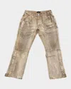 Purple Men's Bentonite Snap Carpenter Pants In Khaki