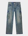 Purple Men's Cargo Vintage Jeans In Blue