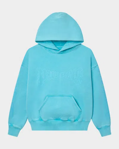 Purple Men's Heavy Fleece Hoodie In Green