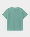 Purple Men's Heavyweight Jersey T-shirt In Green