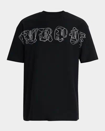 Purple Men's Logo-print Cotton Jersey T-shirt In Black