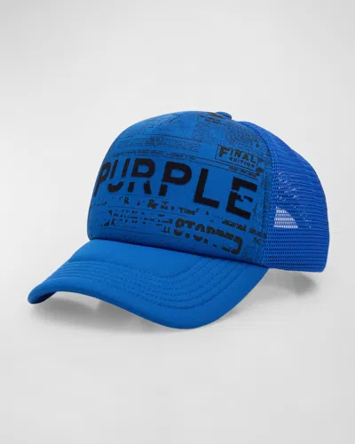 Purple Men's Newspring Foam Trucker Hat In Blue