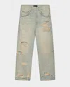 Purple P018 Verditer Destroyed Jeans Light Blue In Lt Indigo