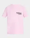 Purple Men's Painted Wordmark Jersey T-shirt In Pink