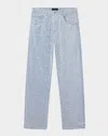 Purple Men's Relaxed Fit Textured Pearl Jeans In Blue