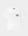 Purple Men's Short-sleeve Textured Blurred Logo Tee