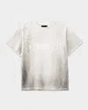 Purple Men's Short-sleeve Textured Jersey Logo Tee