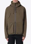 Purple Mountain Observatory Khaki Green 3-layer Shell Jacket In Green