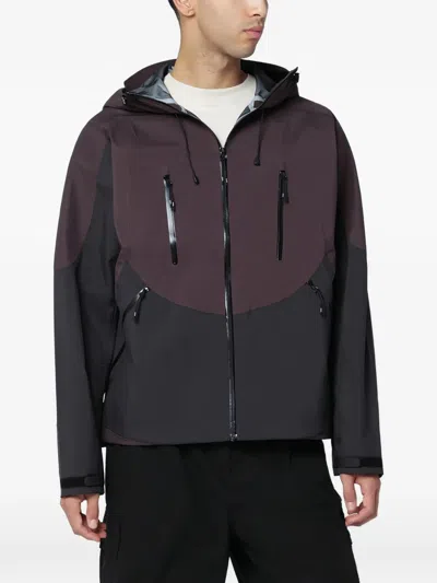 Purple Mountain Observatory Anvil Shell Zip-up Jacket In Black