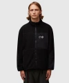 Purple Mountain Observatory Borg Zip Through Fleece Jacket In Black