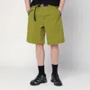 Purple Mountain Observatory Olive Green Bermuda In Mixed Nylon