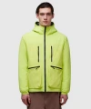Purple Mountain Observatory Padded Water Repellent Jacket In Lime