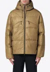 Purple Mountain Observatory Khaki Green Padded Zipped Jacket In Green