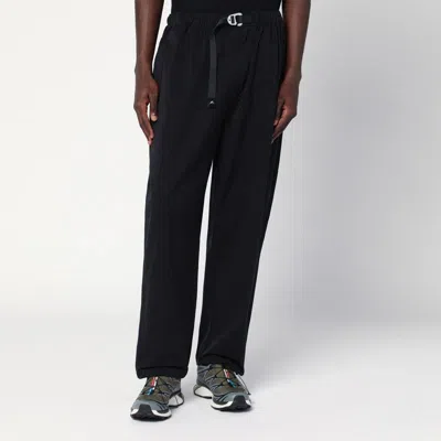 PURPLE MOUNTAIN OBSERVATORY PURPLE MOUNTAIN OBSERVATORY  TERRAIN BLACK TROUSERS IN COTTON-NYLON BLEND