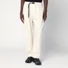 Purple Mountain Observatory Terrain Cream-colored Trousers In Cotton-nylon Blend In White