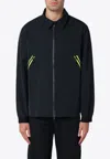 Purple Mountain Observatory Black Shirt Jacket With Zip In Black