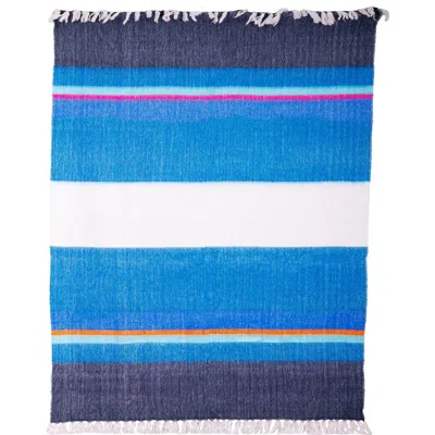 Purple Nest Design Kallpa Collection Blanket In Blue