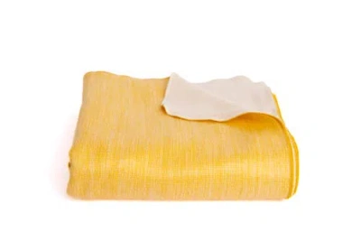 Purple Nest Design Kani Collection  Blanket In Yellow