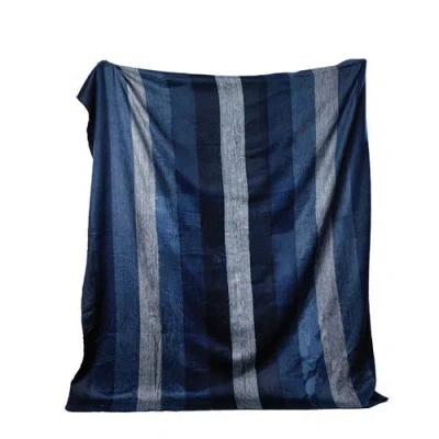 Purple Nest Design Nawi Collection Throw In Blue