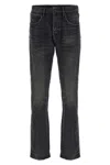 Purple Coated Double Dip Jeans In Black