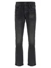 Purple Coated Double Dip Jeans In Black