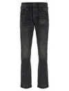 Purple Coated Double Dip Jeans In Black
