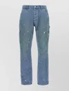 Purple P092 Copper Plate Carpenter Pants Light Blue