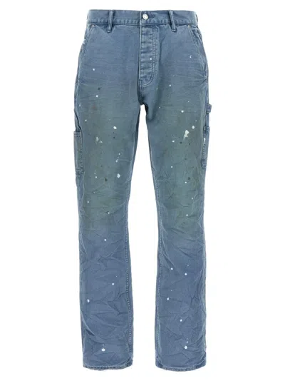 PURPLE 'P092 COPPER PLATE CARPENTER' PANTS