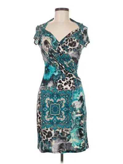 Pre-owned Purple Rain Cocktail Dress In Blue