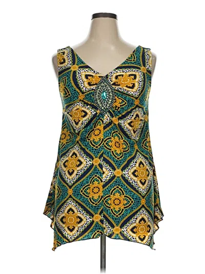 Pre-owned Purple Rain Sleeveless Blouse In Blue