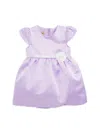 Purple Rose Baby Girl's Roundneck Dress In Lilac