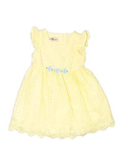 Pre-owned Purple Rose Kids' Dress In Yellow