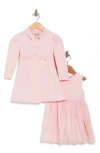 PURPLE ROSE KIDS' BOW PEACOAT & DRESS SET
