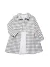 PURPLE ROSE LITTLE GIRL'S 2-PIECE HOUNDSTOOTH COAT & DRESS SET