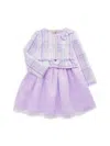 PURPLE ROSE LITTLE GIRL'S CHECKED FIT & FLARE DRESS