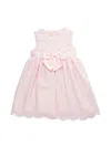Purple Rose Kids' Little Girl's Floral Bow Dress In Pink