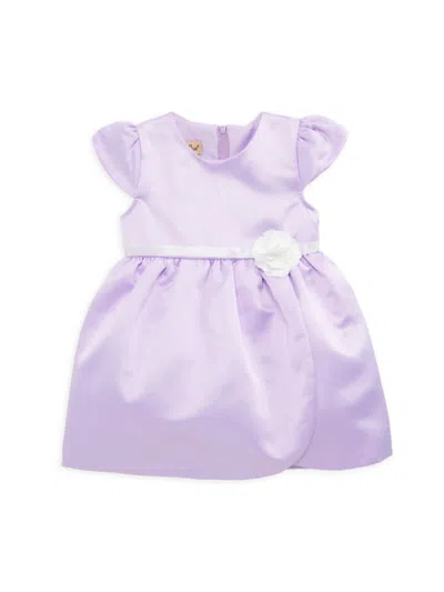 Purple Rose Kids' Little Girl's Roundneck Dress In Lilac