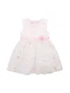 PURPLE ROSE LITTLE GIRL'S SEQUIN FLOWER DRESS