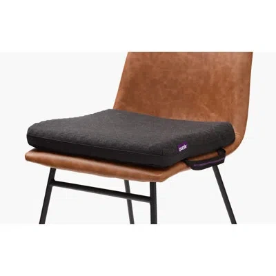 Purple Royal Seat Cushions For The Car Or Office Chair In Matte Black;dark Charcoal Grey