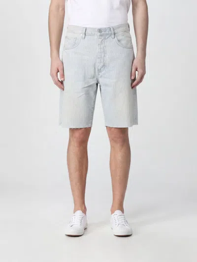 Purple Shorts Men Color Blue
