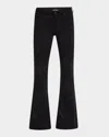 Purple Star Flare Jeans In Black