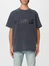 Purple Liquid Wordmark T-shirt In Blue