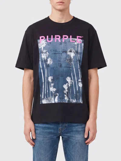 Purple T-shirt Men Color Black