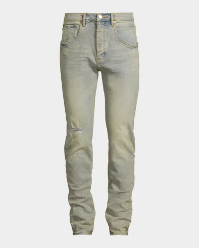 Purple Venice Sunbleached Skinny Jeans In Blue
