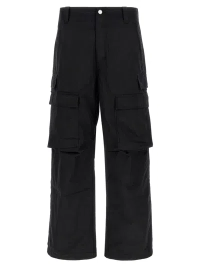 PURPLE 'WOVEN CARGO' PANTS