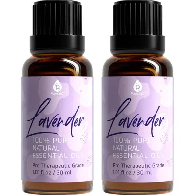 Pursonic 100% Natural Lavender Essential Oils, Pro Therapeutic Grade In Purple